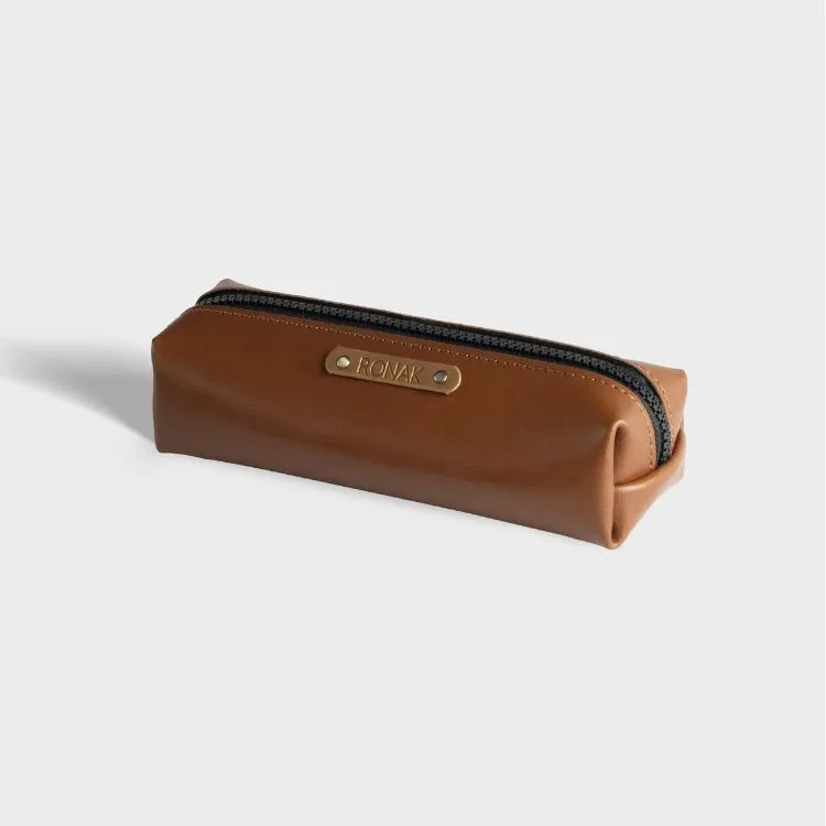 Personalized Vegan Leather Pencil Pouch